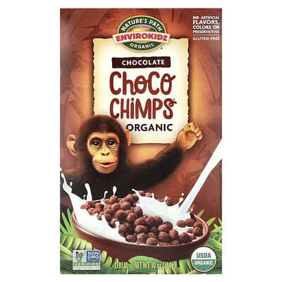 EnviroKidz Organic Choco Chimps®, шоколадный, 10 oz (284 g)