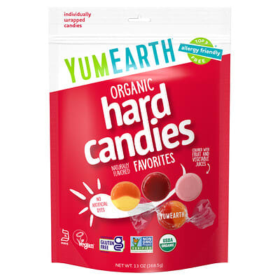 Органические леденцы YumEarth, Favorites, 13 oz (368.5 g)