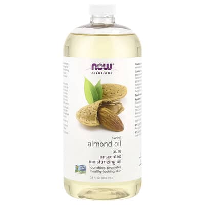 Solutions, Sweet Almond Oil, Unscented, 32 fl oz (946 ml)