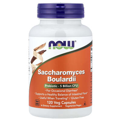 Saccharomyces Boulardii, 5 Billion CFU, 120 вегетарианских капсул