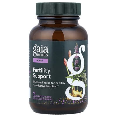 Женская поддержка фертильности Gaia Herbs, 60 жидких фитокапсул