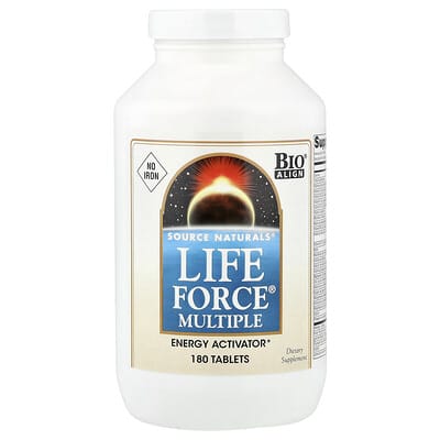 Life Force® Multiple, No Iron, 180 Tablets