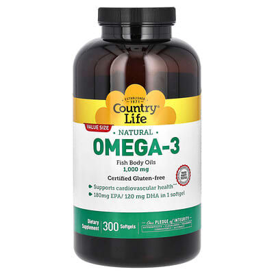 Natural Omega-3, 300 Softgels