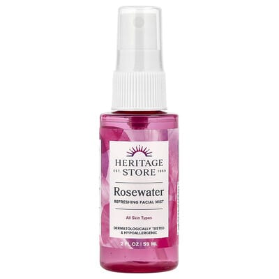 Rosewater, Refreshing Facial Mist, All Skin Types, 2 fl oz (59 ml)