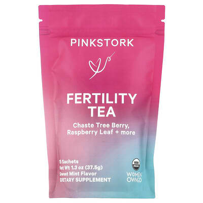 Fertility Tea, Sweet Mint, 15 Sachets, 1.3 oz (37.5 g)