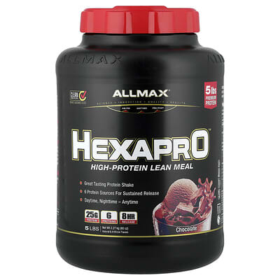 Hexapro™, High-Protein Lean Meal, Chocolate, 5 lbs (2.27 kg)