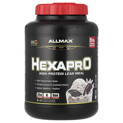 Hexapro™, высокобелковая смесь для питания, вкус печенья с кремом, 5 lbs (2.27 kg)