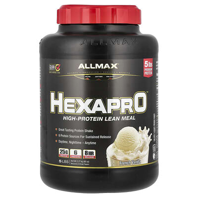 Hexapro™, высокобелковая смесь, French Vanilla, 5 lbs (2.27 kg)