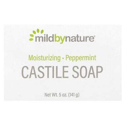 Castile Bar Soap, Peppermint, 5 oz (141 g)