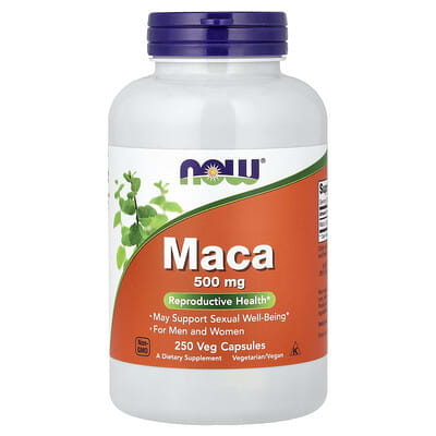 Мака, 500 mg, 250 вегетарианских капсул