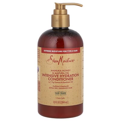 Кондиционер SheaMoisture Manuka Honey & Mafura Oil, интенсивное увлажнение, 13 fl oz (384 ml)