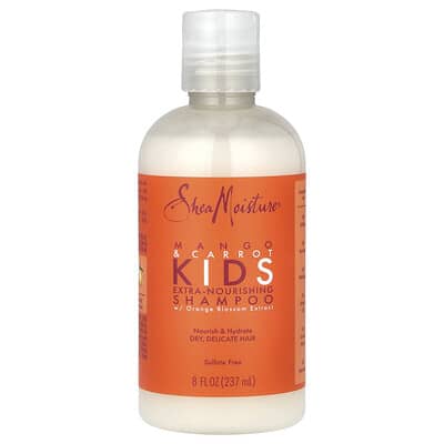 Kids Extra-Nourishing Shampoo, Dry, Delicate Hair, Mango & Carrot, 8 fl oz (237 ml)