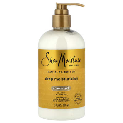 Raw Shea Butter, Deep Moisturizing Conditioner, Curly & Coily Hair, 13 fl oz (384 ml)