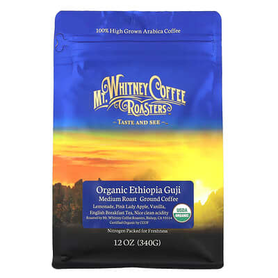 Кофе молотый Organic Ethiopia Guji, средняя обжарка, 340 г