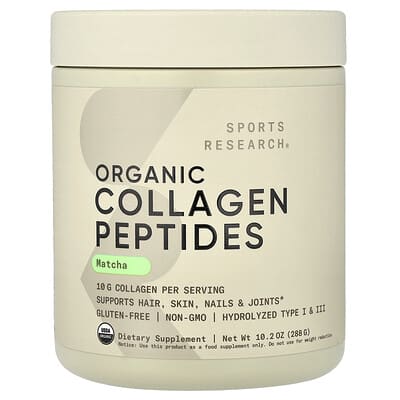 Organic Collagen Peptides, матча, 10.2 oz (288 g)