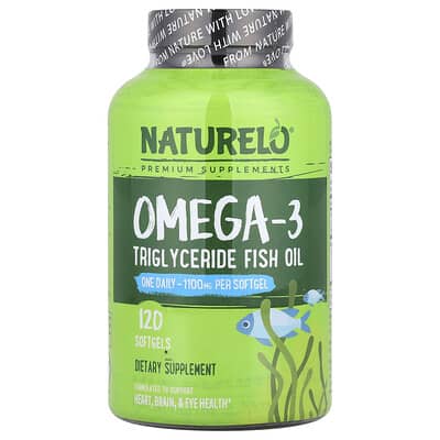 Рыбий жир Omega-3 Triglyceride, 1,100 mg, 120 мягких капсул