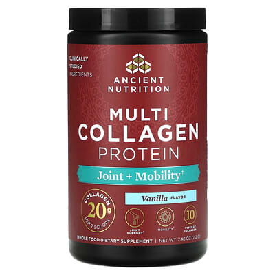 Multi Collagen Protein, Joint + Mobility, Vanilla, 7.48 oz (212 g)