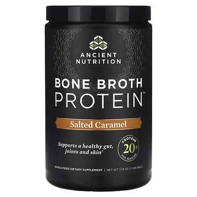 Ancient Nutrition протеин из костного бульона, Salted Caramel, 1.1 lb (506 g)