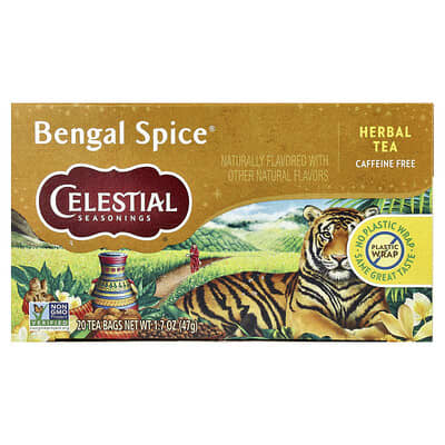 Herbal Tea, Bengal Spice®, Caffeine Free, 20 Tea Bags, 1.7 oz (47 g)