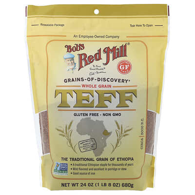 Тефф, цельное зерно, 24 oz (680 g)