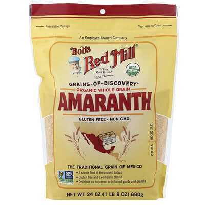 Органический амарант, цельное зерно, 24 oz (680 g)