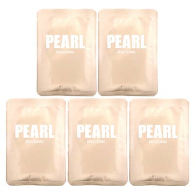 Набор тканевых масок Pearl Beauty, осветляющий, 5 шт., 0.81 fl oz (24 ml) каждая