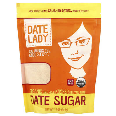 Date Lady сахар из фиников, 12 oz (340 g)