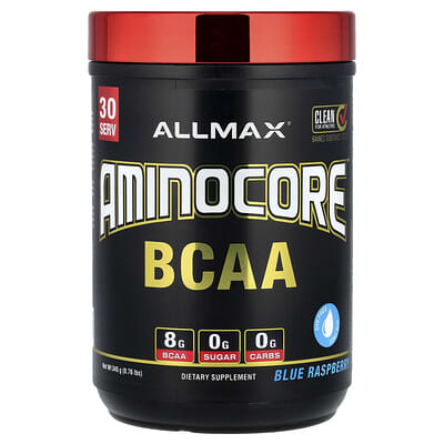 AMINOCORE™ BCAA, Blue Raspberry, 0.76 lbs (345 g)