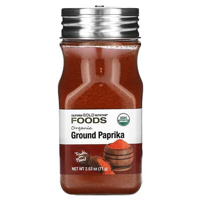 Паприка органическая, молотая, 2.53 oz (71 g)