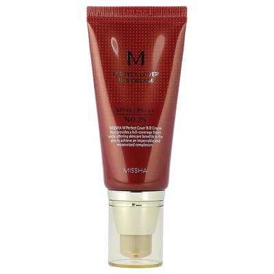 B.B крем Missha M Perfect Cover, SPF 42 PA+++, № 25 Warm Beige, 1.69 fl oz (50 ml)