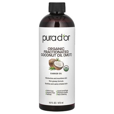 Органическое фракционированное кокосовое масло (MCT), 16 fl oz (473 ml)