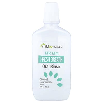 Fresh Breath Oral Rinse, No Alcohol, Mild Mint, 16 fl oz (473 ml)