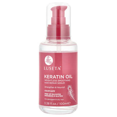 Luseta Beauty Сыворотка для восстановления волос Keratin Oil, 3.38 fl oz (100 ml)