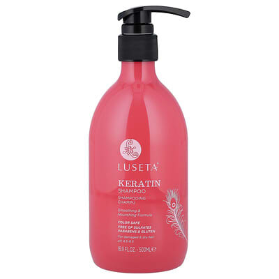 Шампунь с кератином для поврежденных и сухих волос, 16.9 fl oz (500 ml)