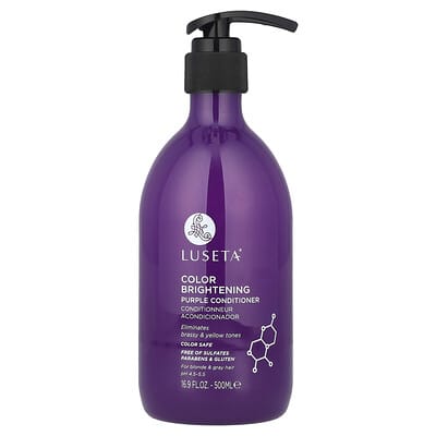 Color Brightening, Purple Conditioner, For Blonde & Gray Hair, 16.9 fl oz (500 ml)