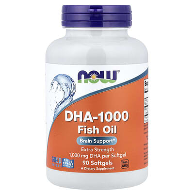 Рыбий жир DHA-1000, 90 мягких капсул