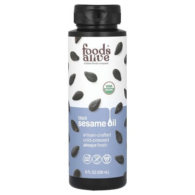 Organic Black Sesame Oil, 8 fl oz (236 ml)