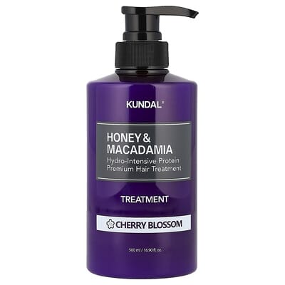 Мед и макадамия, лечебная маска для волос, цветение вишни, 16.9 fl oz (500 ml)