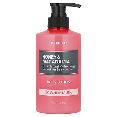 Honey & Macadamia, Body Lotion, White Musk, 16.9 fl oz (500 ml)