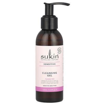 Очищающий гель Sukin Sensitive, 4.23 fl oz (125 ml)