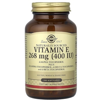 Vitamin E, Naturally Sourced, 100 Softgels