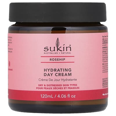 Hydrating Day Cream, Rosehip, 4.06 fl oz (120 ml)
