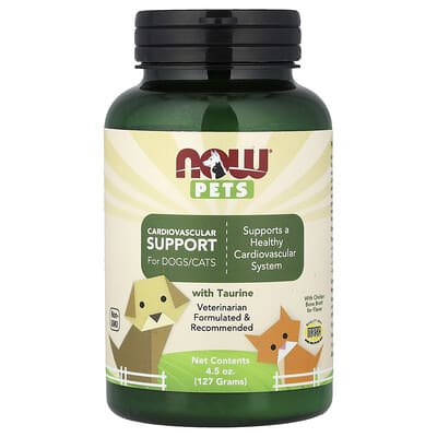 NOW Foods Поддержка сердечно-сосудистой системы для собак и кошек, 4.5 oz (127 g)