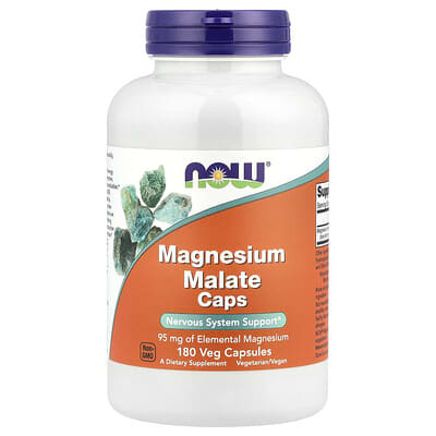 Magnesium Malate Caps, 95 mg, 180 Veg Capsules