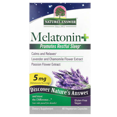 Melatonin+, 60 Vegetarian Capsules