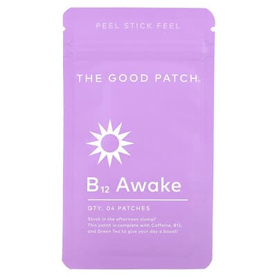 B12 Awake, 4 Dermal Wellness Patches