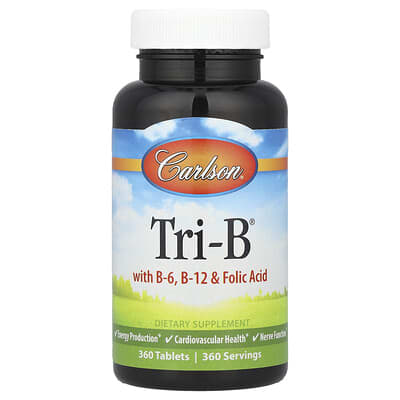 Tri-B® с B-6, B-12 и фолиевой кислотой, 360 таблеток