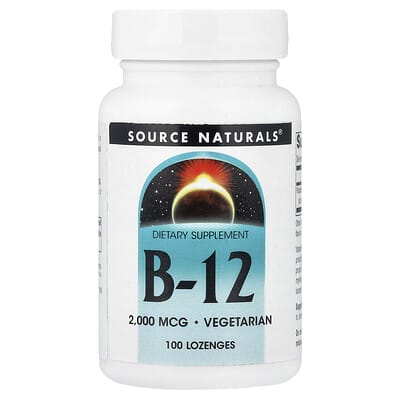 Витамин B-12, 2,000 mcg, 100 Lozenges