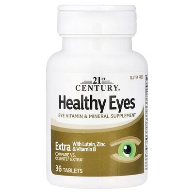 Healthy Eyes, экстра с лютеином, цинком и витамином B, 36 таблеток