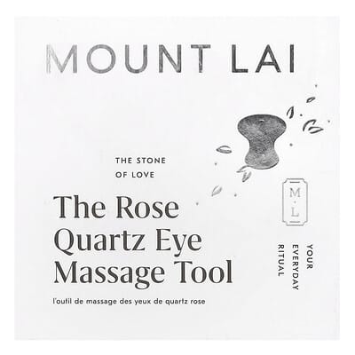 Mount Lai инструмент для массажа глаз Rose Quartz, 1 шт